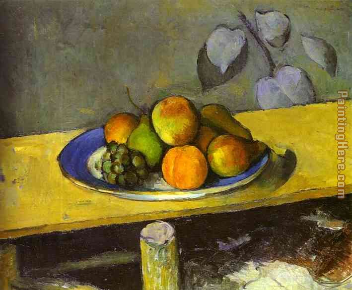 Apples Peaches Pears and Grapes painting - Paul Cezanne Apples Peaches Pears and Grapes art painting